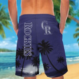 Colorado Rockies #9 Hawaiian Shirt - Official MLB Merchandise 3