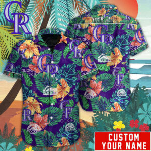 Colorado Rockies MLB-Custom Hawaiian  Shirt For Men Women