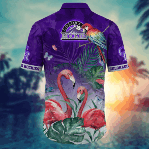 Colorado Rockies MLB Flower Hawaii Shirt And Tshirt For Fans, Summer Football Shirts