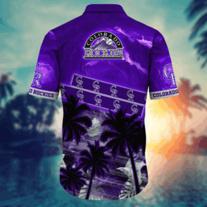 Colorado Rockies MLB Flower Hawaii Shirt   For Fans, Summer Football Shirts