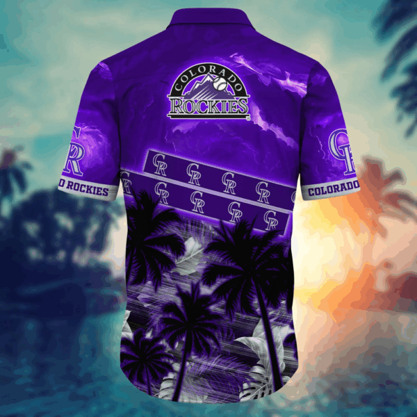 Colorado Rockies MLB Flower Hawaii Shirt   For Fans, Summer Football Shirts