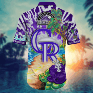 Colorado Rockies MLB Flower Hawaii Shirt And Tshirt For Fans, Summer Football Shirts 3