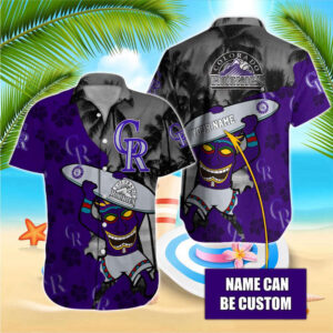 Colorado Rockies MLB-Hawaiian Shirt Custom  For Men Women