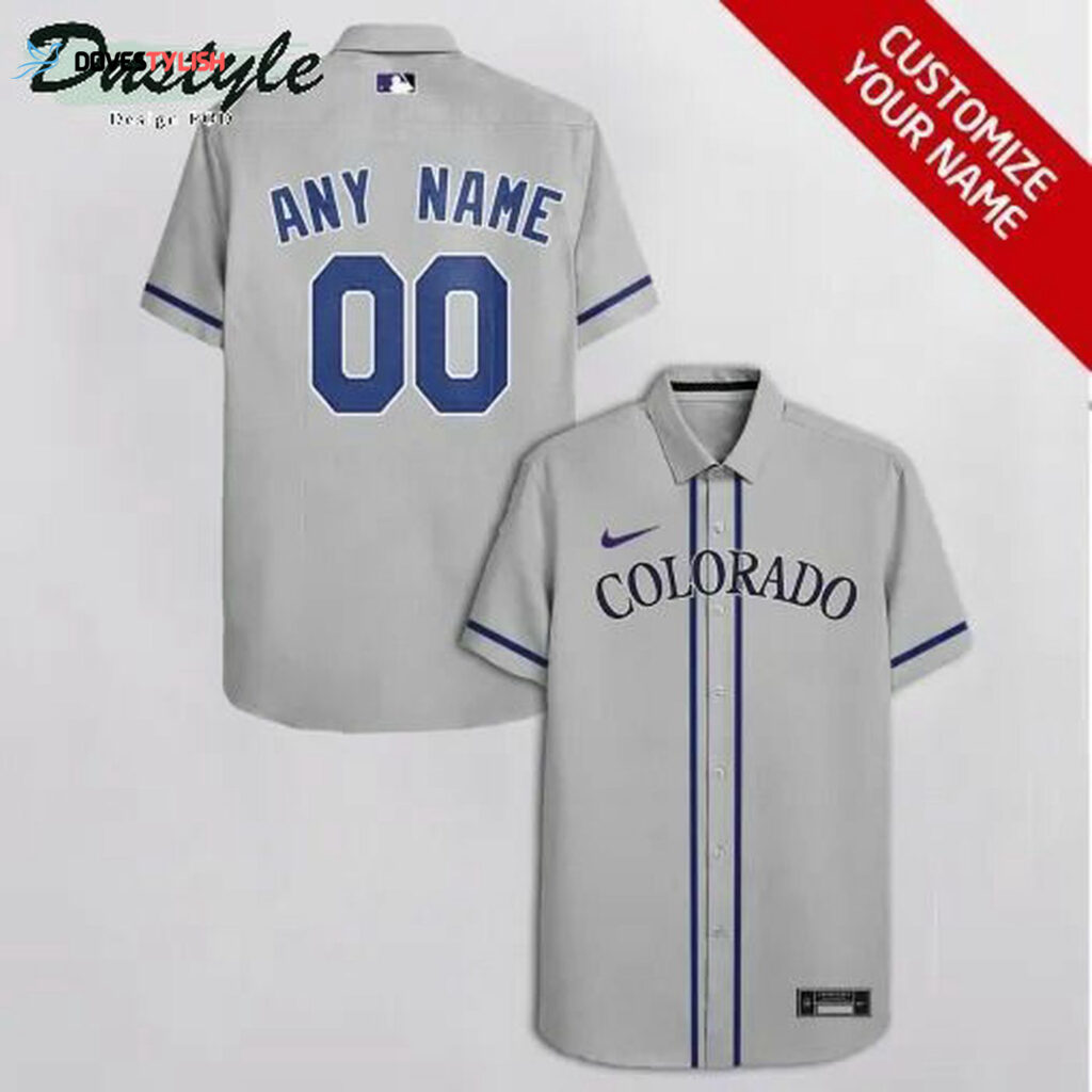 Custom Colorado Rockies Grey Hawaiian Shirt: Personalize Your Style!