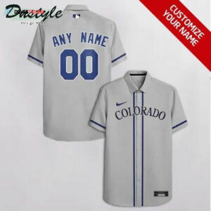 Custom Colorado Rockies Grey Hawaiian Shirt: Personalize Your Style!