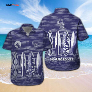 Colorado Rockies Tropical Aloha Hawaiian Shirt Set for Men Women Kids - MTE012