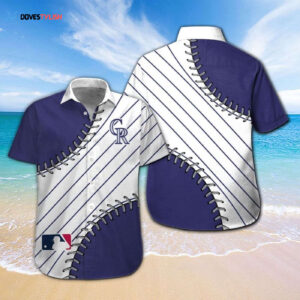 Colorado Rockies Hawaiian Shirt Set Short Sleeve Button Up Aloha Print for Men Women Kids