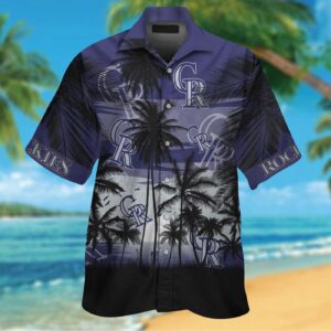 Colorado Rockies Tropical Aloha Hawaiian Shirt Set for Men Women & Kids