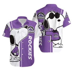 Colorado Rockies Snoopy Lover All-over Print Hawaiian Shirt – Perfect for Baseball Fans!