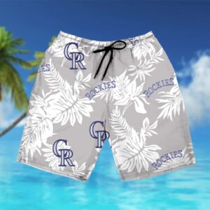 Colorado Rockies Tropical Flower Hawaiian Shirt – Short Sleeve Summer Style