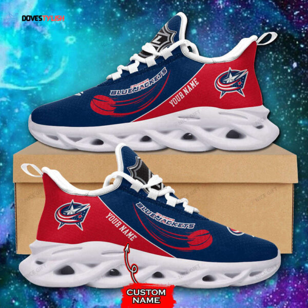 Columbus Blue Jackets Custom Name Max Soul Shoes For Men And Women