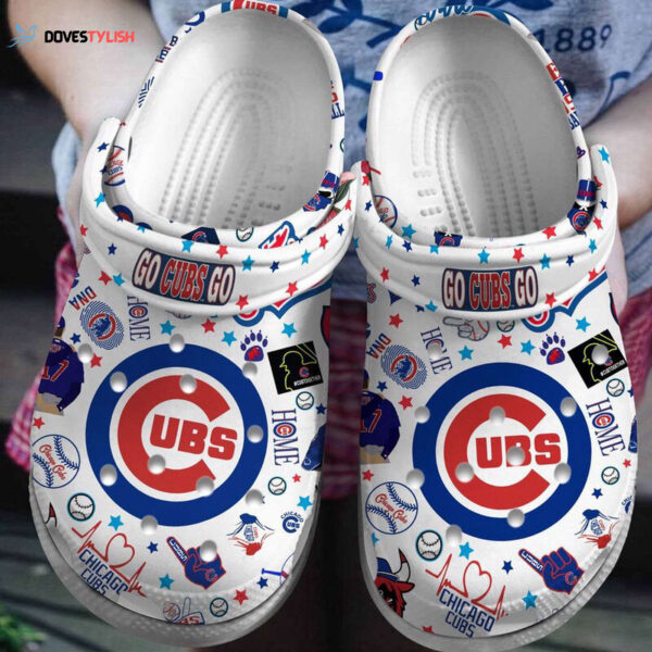 Comfortable And Breathable Chicago Cubs White Clogs Gift for Men Women