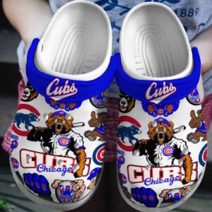 Comfortable Chicago Cubs White Clogs Gift for Men Women