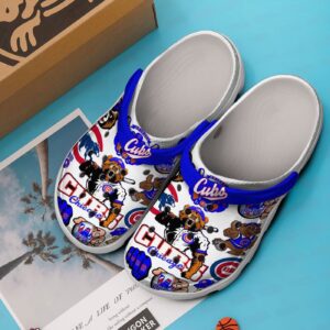 Comfortable Chicago Cubs White Clogs Gift for Men Women 3
