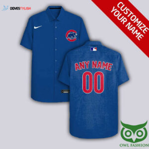 Chicago Cubs Custom Blue Jeans & White Hawaiian Shirt - Personalized MLB Fan Gear