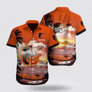 Personalized Baltimore Orioles MLB Hawaii Shirt – Perfect Beach Attire for Fans