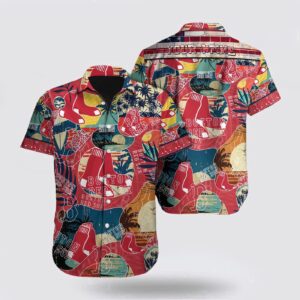 Custom MLB Boston Red Sox Hawaiian Shirt – Embrace Summer with Fan MLB Style