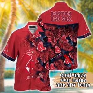 MLB Boston Red Sox Hawaiian Shirt: Customized Radiant Rhythms for Fans