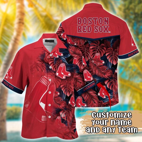MLB Boston Red Sox Hawaiian Shirt: Customized Radiant Rhythms for Fans