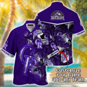 MLB Colorado Rockies Hawaiian Shirt: Customized Radiant Rhythms for Fans
