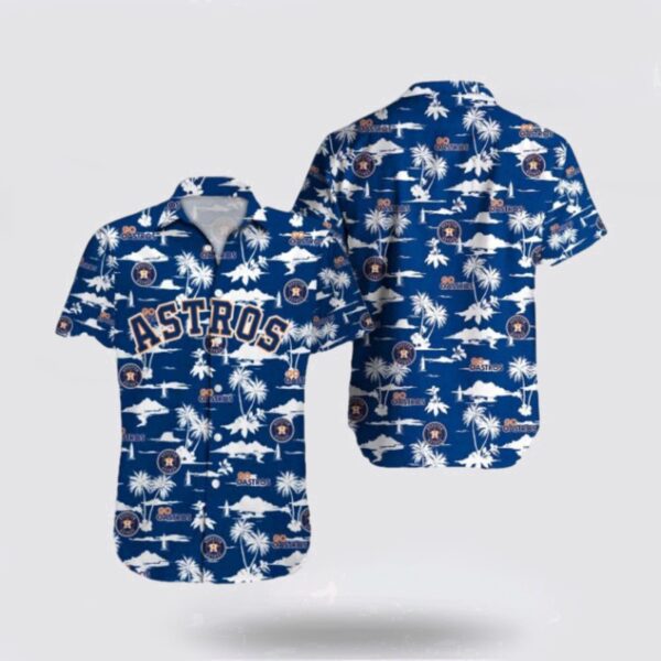 Personalized Houston Astros Hawaiian Shirt with Coconut Design – Perfect for MLB Fans!