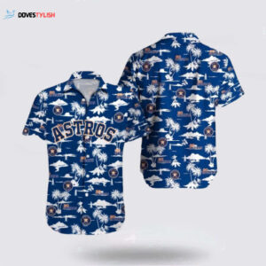 Personalized Houston Astros Hawaiian Shirt with Coconut Design - Perfect for MLB Fans!