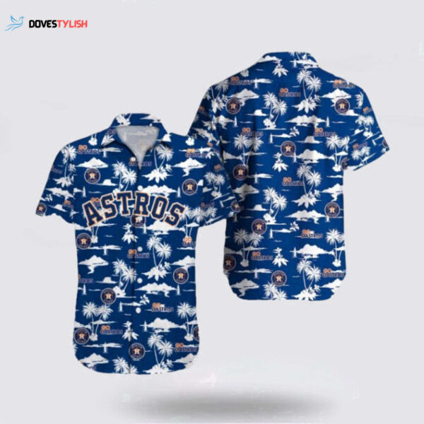 Personalized Houston Astros Hawaiian Shirt with Coconut Design – Perfect for MLB Fans!