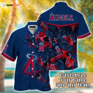 MLB Los Angeles Angels Custom Hawaiian Shirt: Radiant Rhythms for Fans