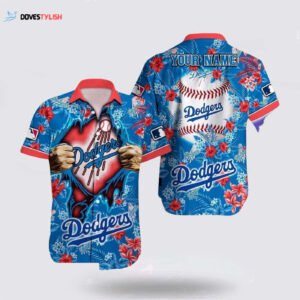 Official MLB Los Angeles Dodgers Hawaiian Shirt - Customized Tropical Fan Gear