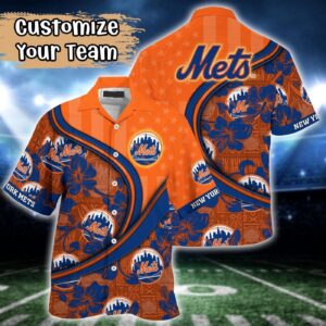MLB New York Mets Custom Hawaiian Shirt – Vibrant Harmony Hues for Fans