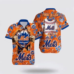 MLB New York Mets Hawaiian Shirt – Customized Fan Apparel for MLB Enthusiasts