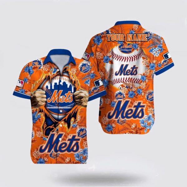 MLB New York Mets Hawaiian Shirt – Customized Fan Apparel for MLB Enthusiasts