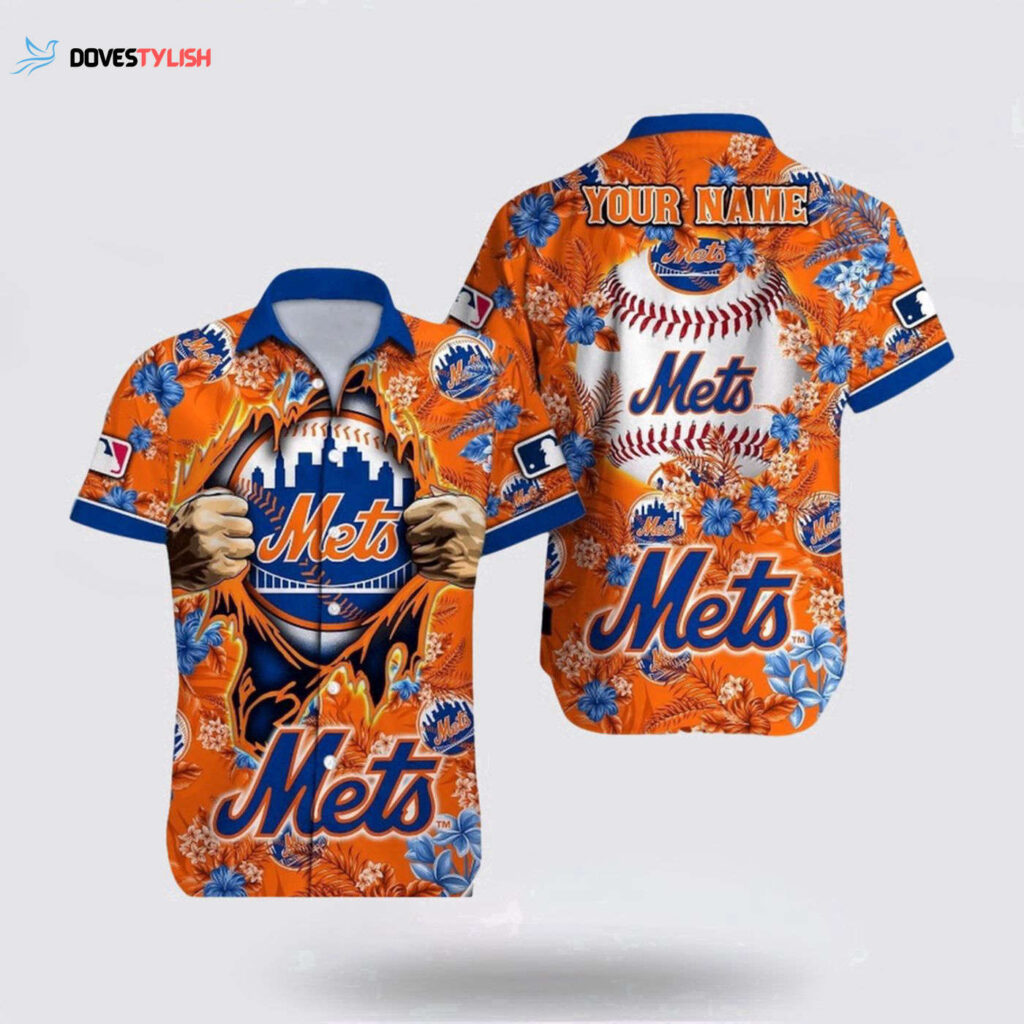 MLB New York Mets Hawaiian Shirt – Customized Fan Apparel for MLB Enthusiasts