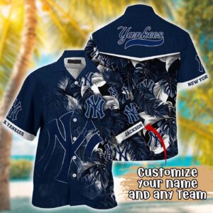 MLB New York Yankees Custom Hawaiian Shirt – Radiant Rhythms for Fans