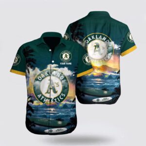 Oakland Athletics MLB Hawaiian Shirt – Custom Ocean Vibes for Fans