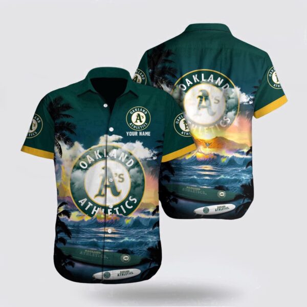 Oakland Athletics MLB Hawaiian Shirt – Custom Ocean Vibes for Fans