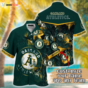 MLB Oakland Athletics Custom Hawaiian Shirt - Radiant Rhythms for Fans