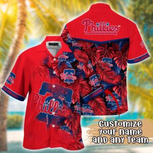 MLB Philadelphia Phillies Custom Hawaiian Shirt: Radiant Rhythms for Fans