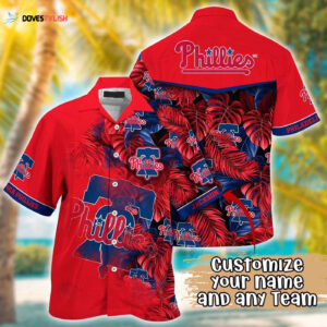 MLB Philadelphia Phillies Custom Hawaiian Shirt: Radiant Rhythms for Fans