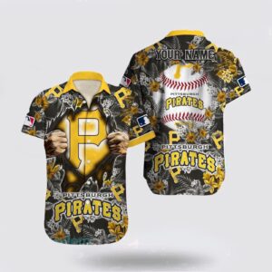 MLB Pittsburgh Pirates Custom Hawaiian Shirt – Perfect for Beach-Loving Fans!