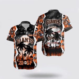 MLB San Francisco Giants Fan Hawaiian Shirt with Custom Logo and Coconut Pattern