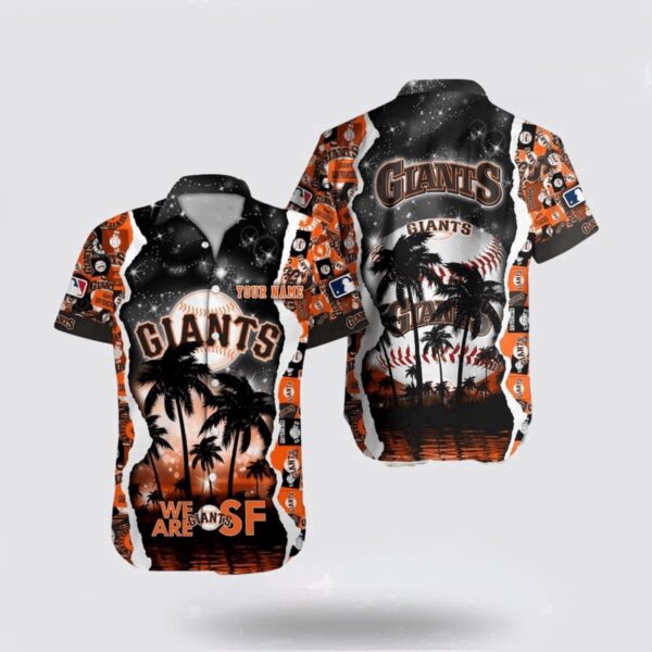 MLB San Francisco Giants Fan Hawaiian Shirt with Custom Logo and Coconut Pattern