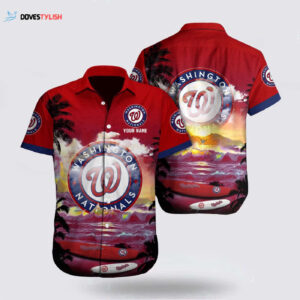 Washington Nationals MLB Hawaiian Shirt: Customized Beach Pattern for Fans