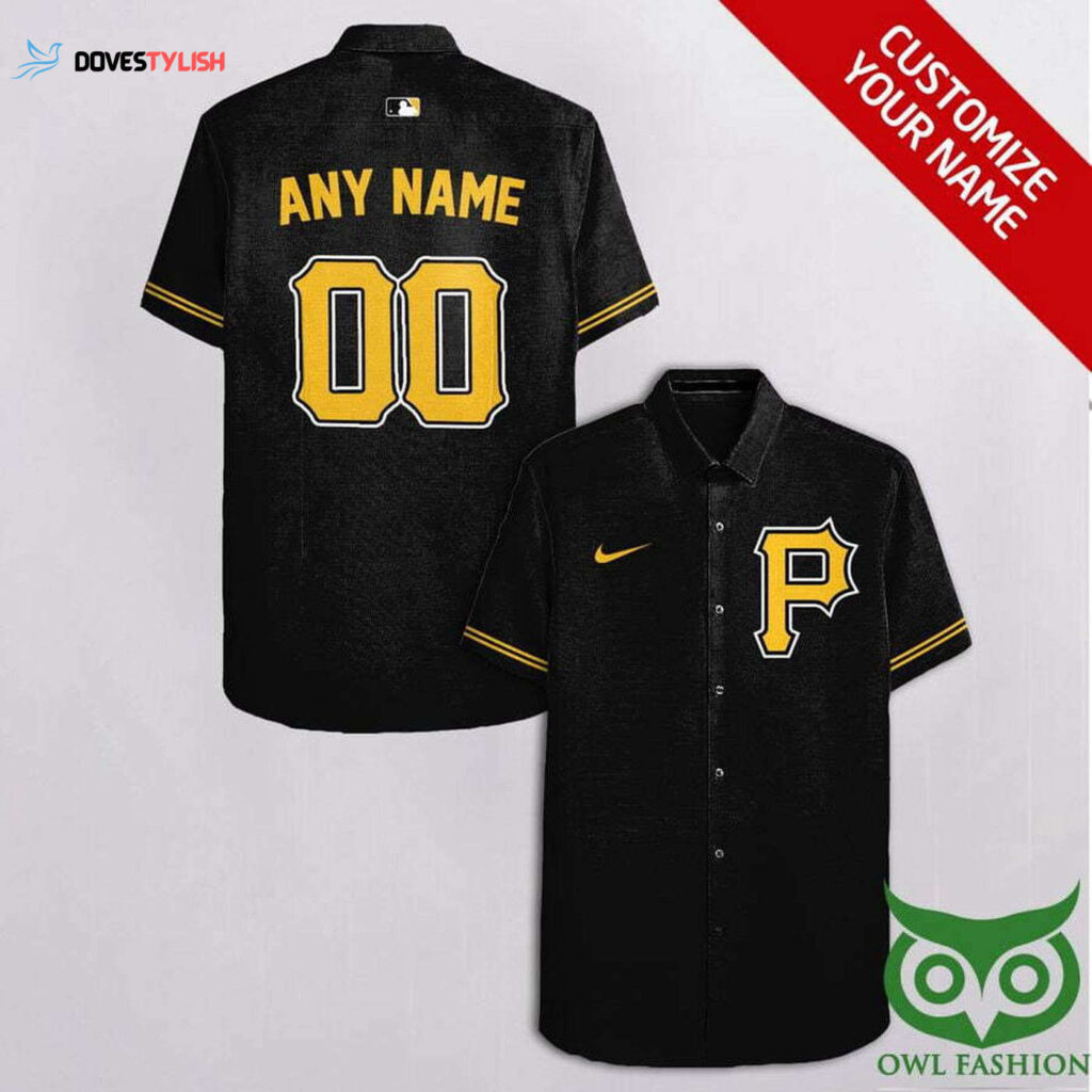 Custom Pittsburgh Pirates Hawaiian Shirt – Black & Yellow Team Design