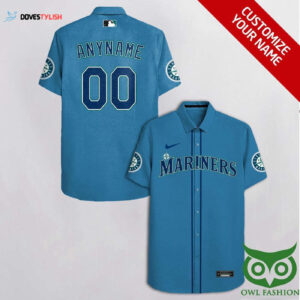 Custom Seattle Mariners Blue & Sapphire Hawaiian Shirt - Unique MLB Fan Gear