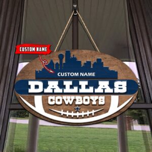 Dallas Cowboys 2 Layers Wooden Sign – Home Decor Gift