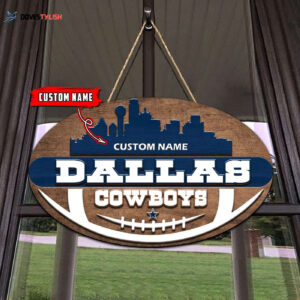 Dallas Cowboys 2 Layers Wooden Sign - Home Decor Gift