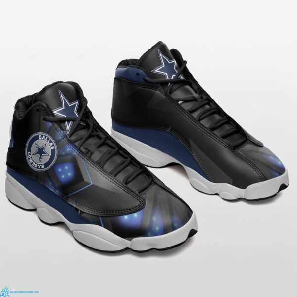 Dallas Cowboys Black Air Jordan 13 Sneakers – Official NFL Footwear