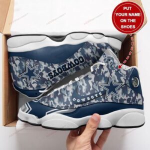 Dallas Cowboys Camo Air Jordan 13 Sneaker Custom – Perfect Gift for Fans