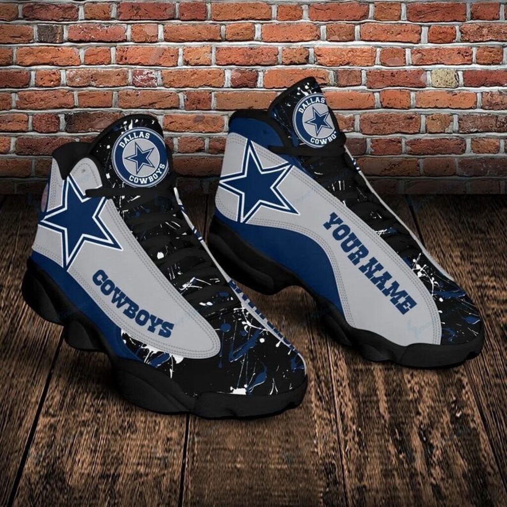 Personalized Dallas Cowboys Air Jordan 13 Sneakers – Size 10